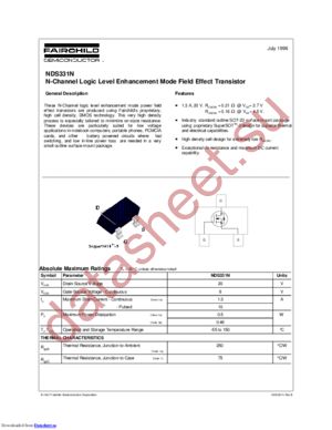 NDS331N_NL datasheet  