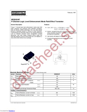 NDS352AP_NL datasheet  