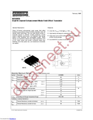 NDS9959_NL datasheet  