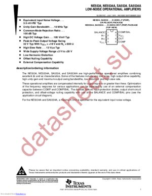 NE5534ADRE4 datasheet  