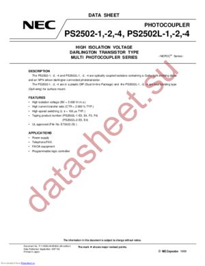 PS2502L-2 datasheet  