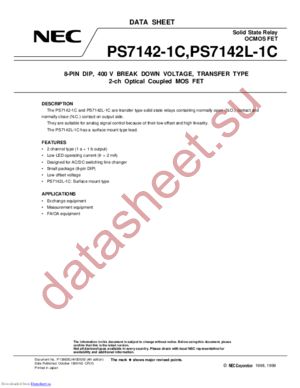 PS7142L-1C-E3 datasheet  