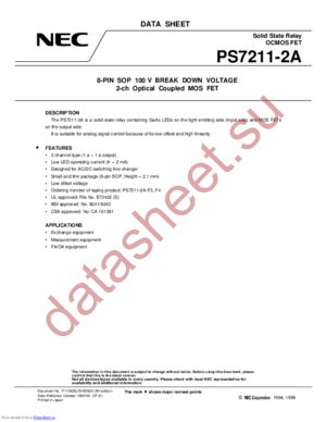 PS7211-2A datasheet  