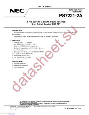 PS7221-2A datasheet  