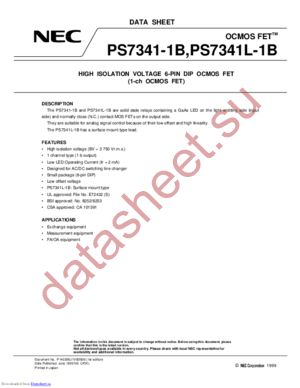 PS7341L-1B datasheet  