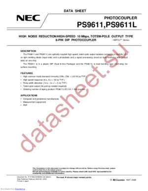 PS9611 datasheet  