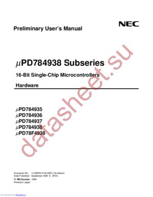 UPD784937GF-xxx-3BA datasheet  