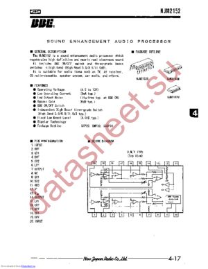 NJM2152 datasheet  