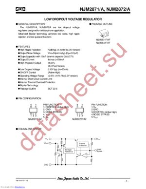 NJM2871 datasheet  