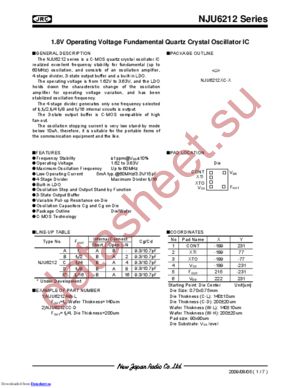 NJU6212 datasheet  