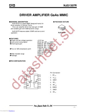 NJG1307R-C9 datasheet  