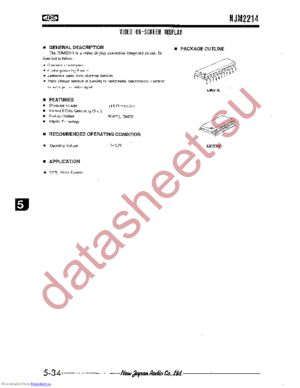 NJM2214 datasheet  