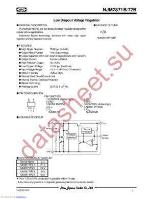 NJM2871B datasheet  