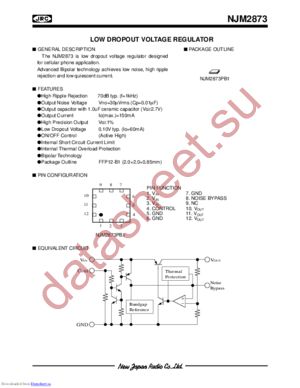 NJM2873 datasheet  