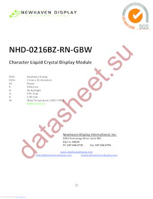 NHD-0208AZ-RN-YBW datasheet  