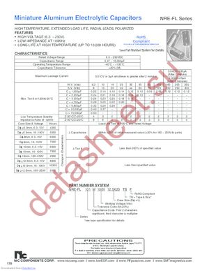 NRE-FL151M200V16X35.5F datasheet  