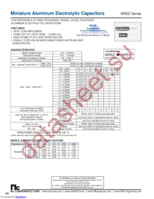 NRSZ470M25V5X11F datasheet  