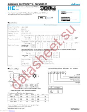 UHE1V221MPD1TD datasheet  