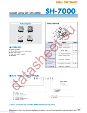 SH-7050B datasheet  