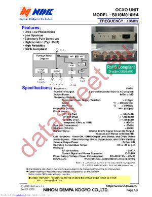 S010M010MA datasheet  