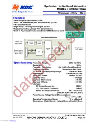 S2R0G3R0GA datasheet  