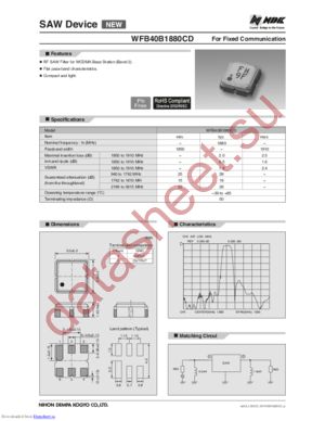 WFB40B1880CD datasheet  