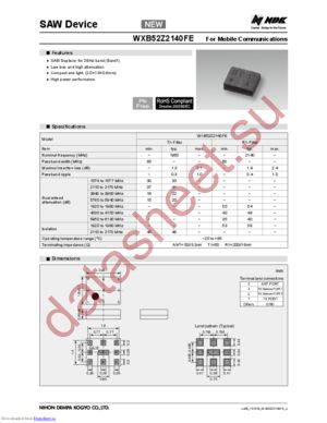 WXB52Z2140FE datasheet  