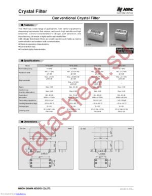 YF10.7GL-10.7M-FN15-846 datasheet  