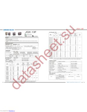 JQX-13F1AADC110V1 datasheet  