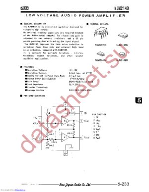 NJM2149V datasheet  