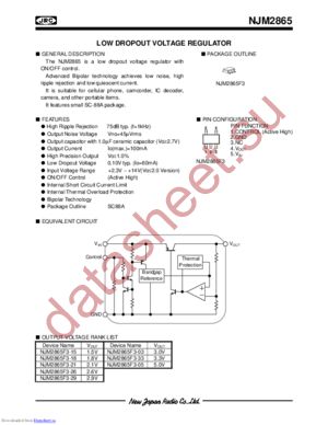 NJM2865F3-18 datasheet  