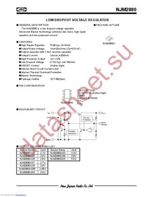 NJM2880U28 datasheet  