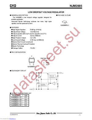 NJM2885DL1-05 datasheet  