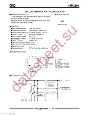 NJM2891PB1 datasheet  