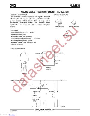 NJM431U-TE1 datasheet  