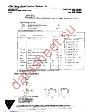 2N4140 datasheet  