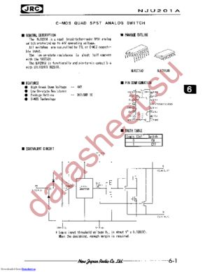 NJU201AM# datasheet  