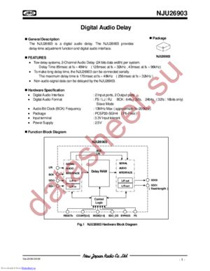 NJU26903 datasheet  