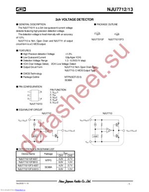 NJU7712-13 datasheet  