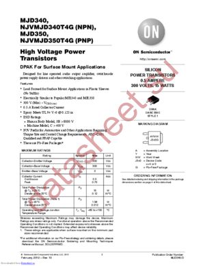 NJVMJD350T4G datasheet  