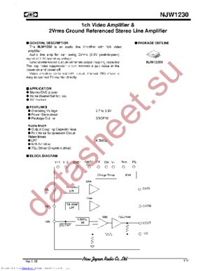 NJW1230 datasheet  