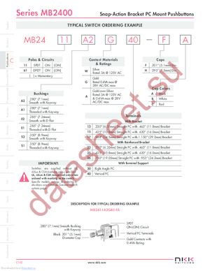 MB2411S1G30 datasheet  
