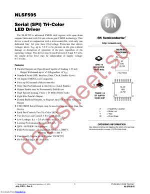 NLSF595DTR2G datasheet  