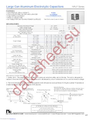 NRLF682M16V25X20F datasheet  