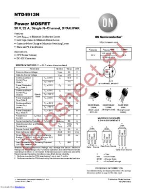 NTMFS4925 datasheet  