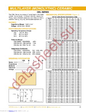 CML103K100 datasheet  