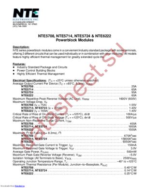 NTE5714 datasheet  