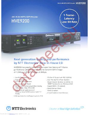 HVE9200 datasheet  