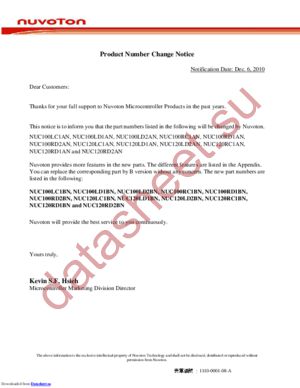 NUC100LC1BN datasheet  