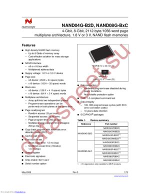 NAND08GR3B2C datasheet  